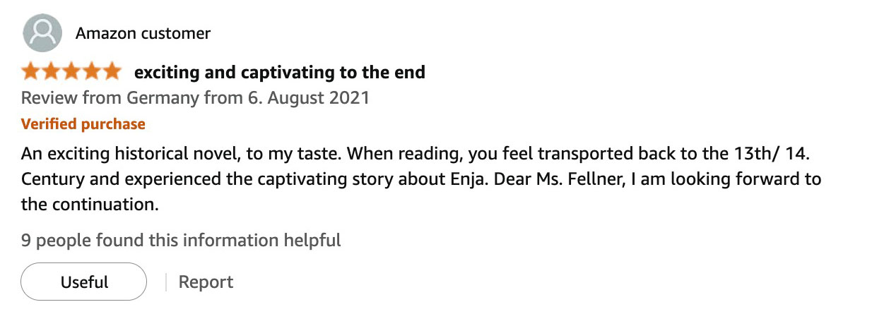 Amazon reader review 11 of The Highlanderess