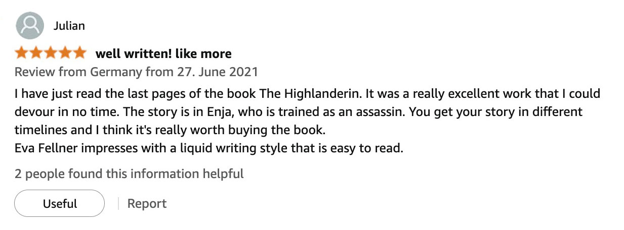 Amazon reader review 32 of The Highlanderess
