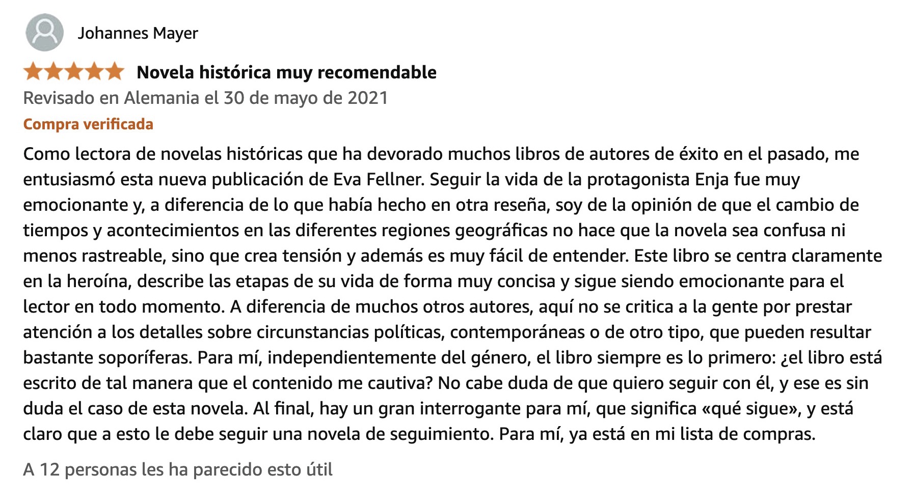 Reseña 1 de lectores de La Highlanderess