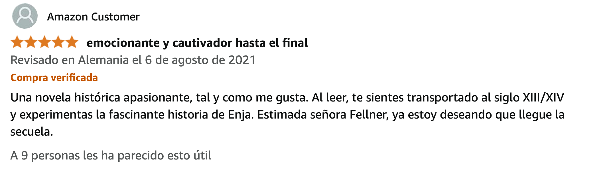 Reseña 7 de lectores de La Highlanderess