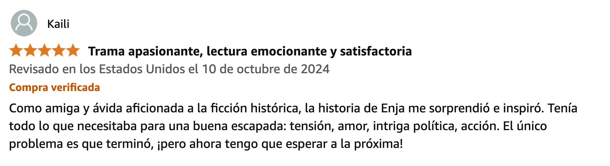 Reseña 13 de lectores de La Highlanderess