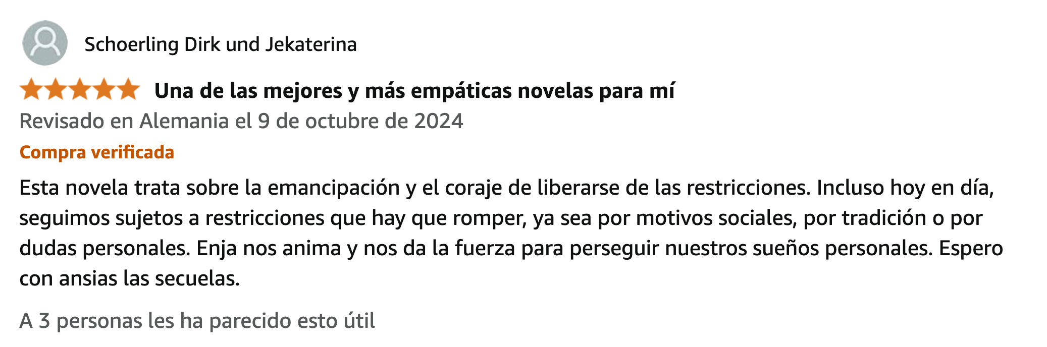 Reseña 16 de lectores de La Highlanderess