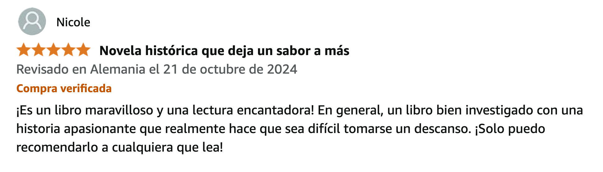 Reseña 25 de lectores de La Highlanderess